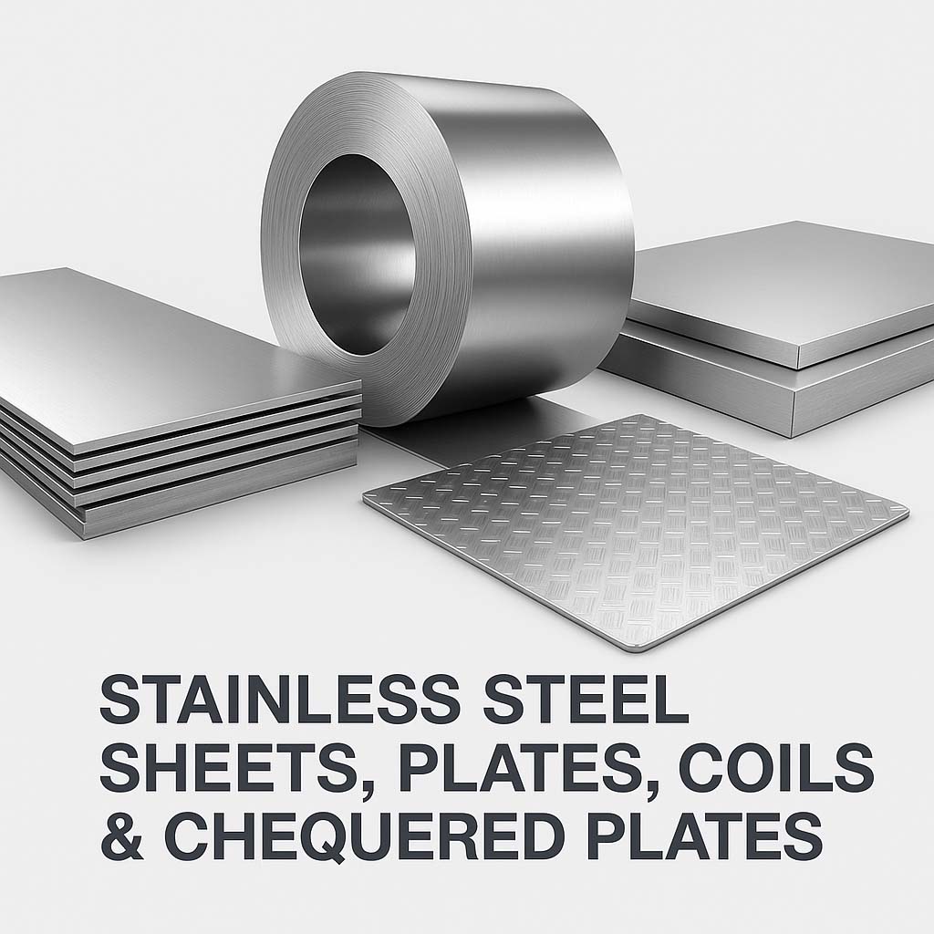 Stainless Steel Sheet Plate, Coils & Chequered Plates Suppliers, Stockist, Exporter in Mumbai india